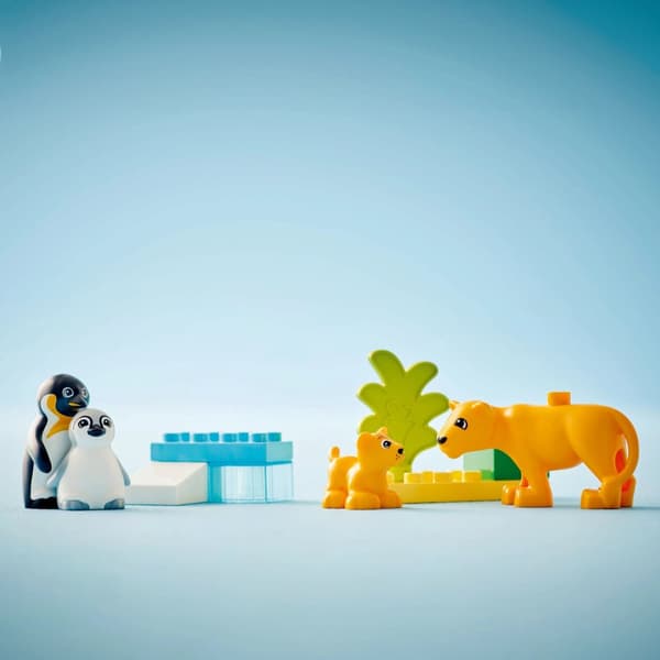 LEGO® DUPLO Vilda djurfamiljer: Pingviner och lejon 10442