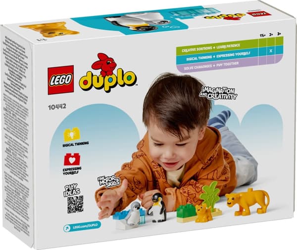 LEGO® DUPLO Vilda djurfamiljer: Pingviner och lejon 10442