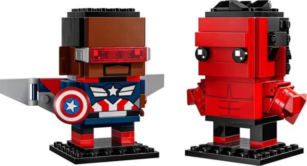 LEGO BrickHeadZ Captain America och Red Hulk figurer 40668