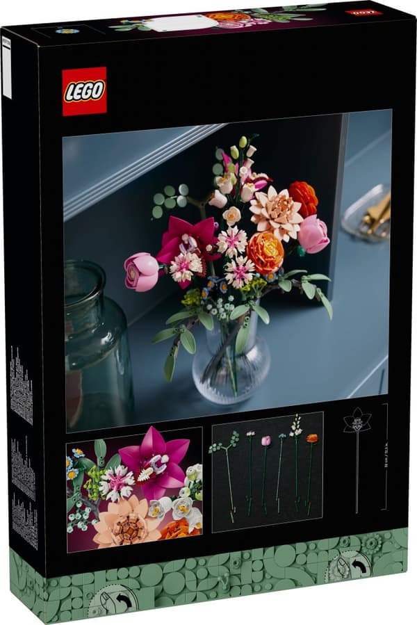 LEGO Botanicals Vacker rosa blombukett 10342