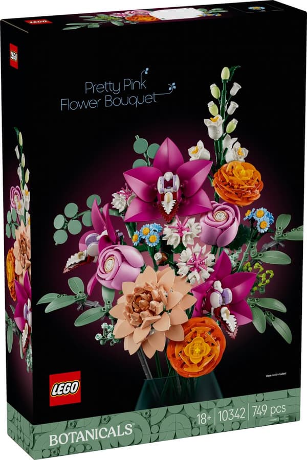LEGO Botanicals Vacker rosa blombukett 10342