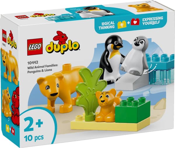 LEGO DUPLO Vilda djurfamiljer Pingviner och lejon 10442