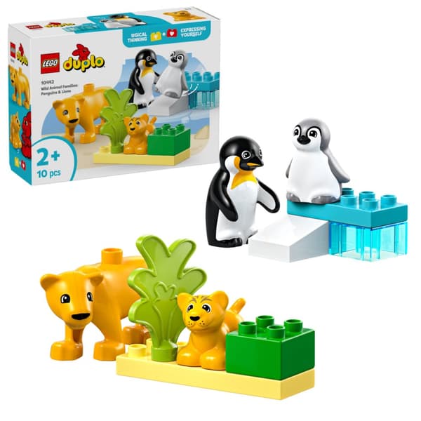 LEGO DUPLO Vilda djurfamiljer Pingviner och lejon 10442