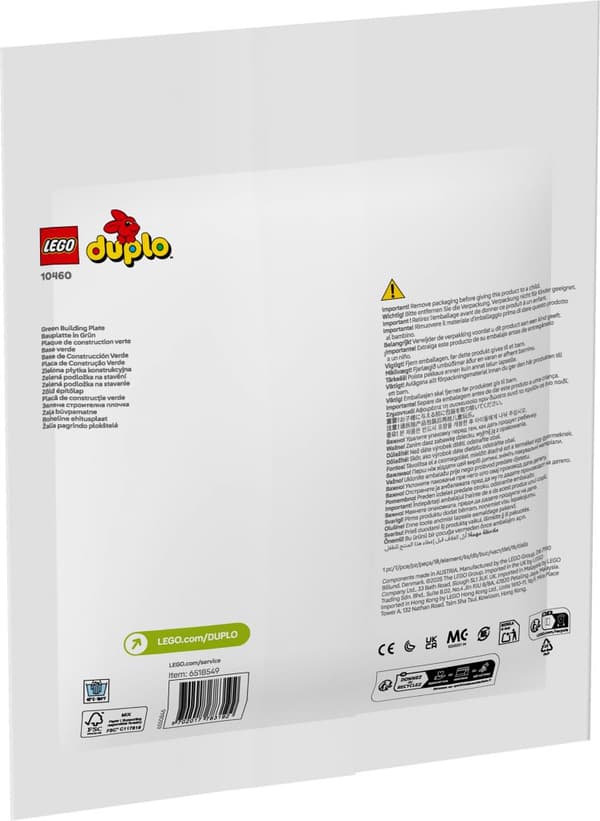 LEGO DUPLO Grön byggplatta 10460