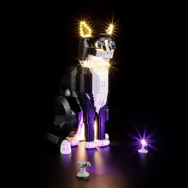 Belysning till Ideas Svartvit katt 21349 LGK659
