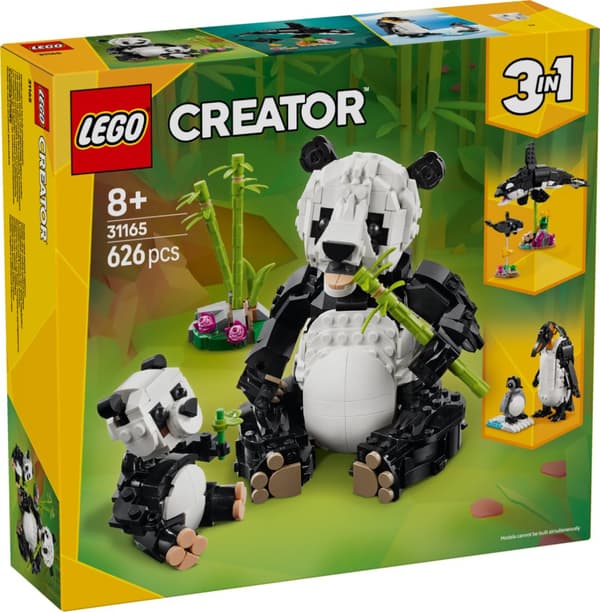 LEGO Creator Vilda djur pandafamilj 31165