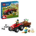 Miniatyrbild 1 av 5: LEGO City 4+ Röd jordbrukstraktor med släp och får 60461