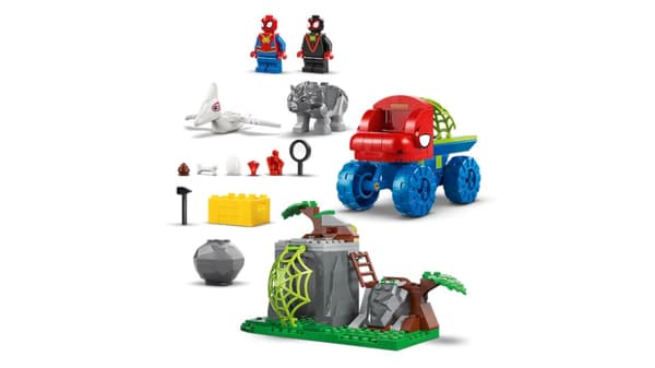 LEGO Super Heroes 4+ Team Spideys räddning med Dino Crawler 11199