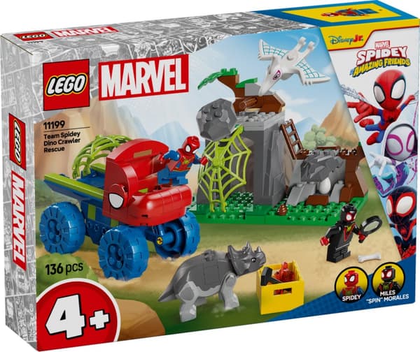 LEGO Super Heroes 4+ Team Spideys räddning med Dino Crawler 11199