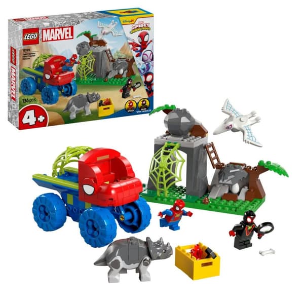 LEGO Super Heroes 4+ Team Spideys räddning med Dino Crawler 11199