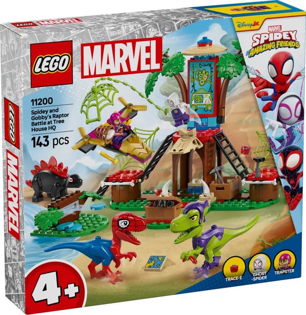 LEGO Super Heroes 4+ Spideys och Gobbys raptorstrid vid trädkojan 11200