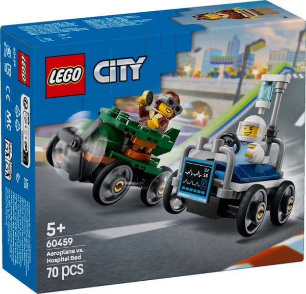 LEGO City Flygplan mot sjukhussäng racingpaket 60459