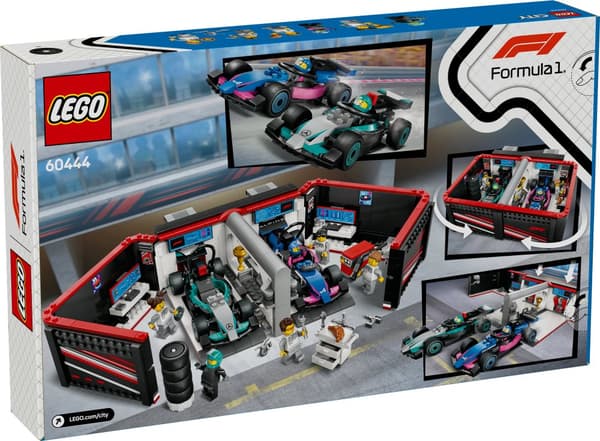 F1® garage & Mercedes-AMG & Alpine bilar LEGO® City (60444)