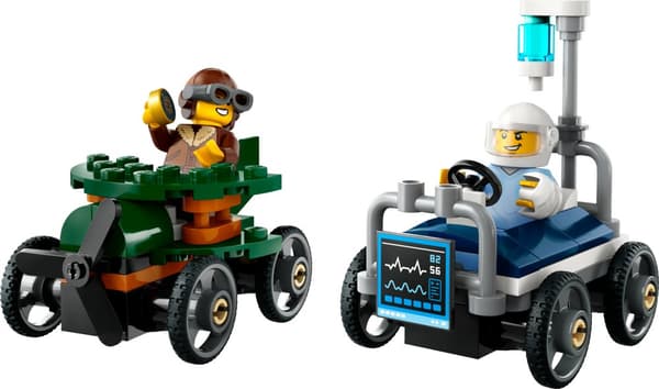 Racerbilpakke flybil mot sykesengbil LEGO® City (60459)