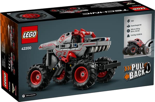 Monster Jam™ ThunderROARus™ med pull-back LEGO® Technic (42200)