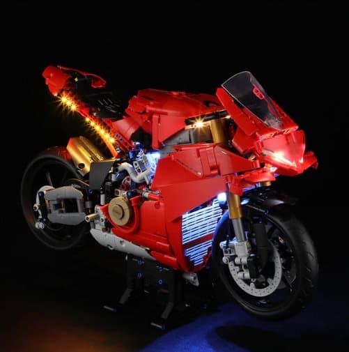 Belysning till Technic Ducati Panigale V4 S motorcykel 42202 LGK709