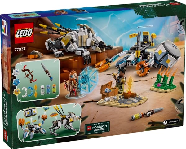 LEGO Horizon 77037 Aloy ja Varl vastaan Kilpikipittäjä ja Sahahammas