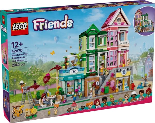 LEGO Friends 42670 Heartlake Citys lägenheter och butiker