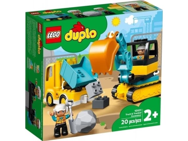 LEGO(R) DUPLO 10931 (4stk) lastebil og gravemaskin...