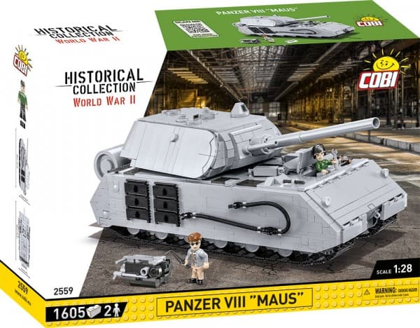 Cobi COBI 2559 Historical Collection WWII Panzer VIII Maus 1605 bricks