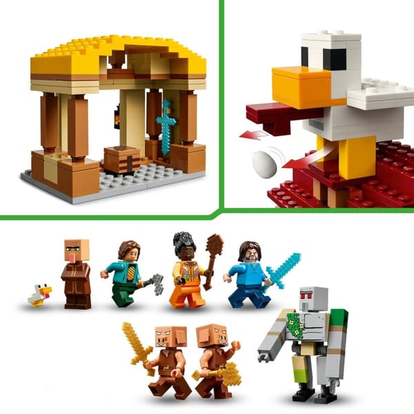 LEGO® Minecraft Byanfall med gastballong 21273