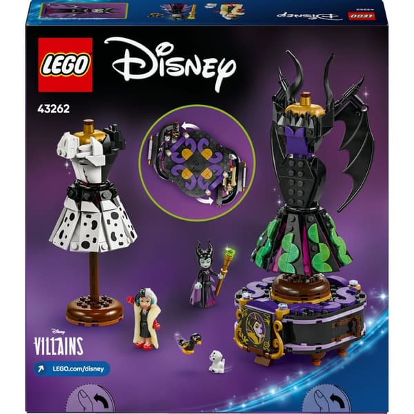 LEGO® Disney Maleficents och Cruella De Vils klänningar 43262