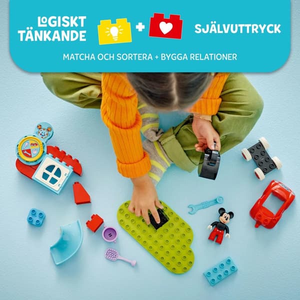 LEGO® DUPLO® Disney Musse Piggs klubbhus och bil 10454