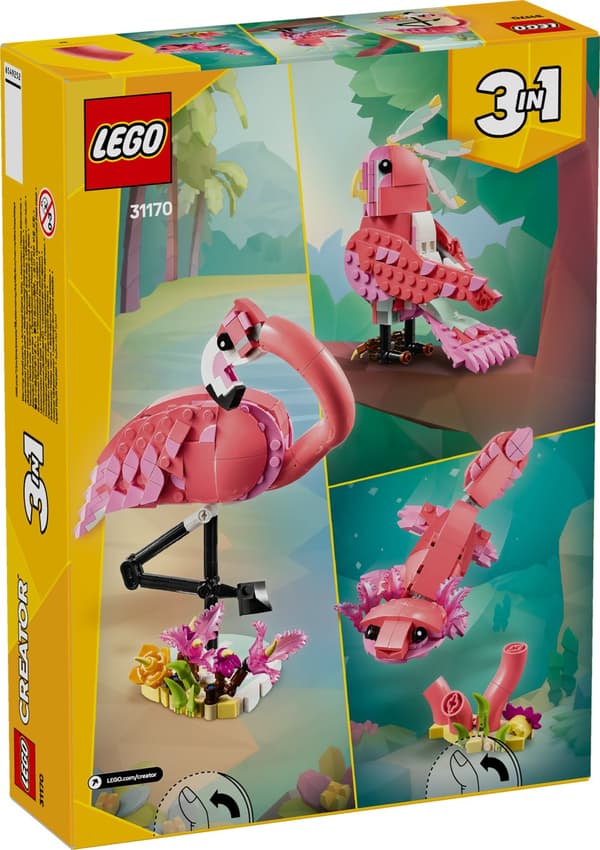 Vilda djur: Rosa flamingo LEGO® Creator (31170)