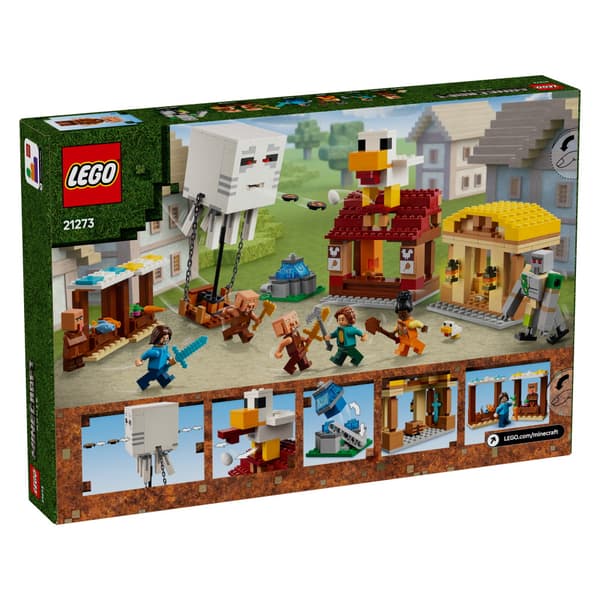 LEGO Minecraft - Hornanhenki-kuumailmapallon hyökkäys kylään