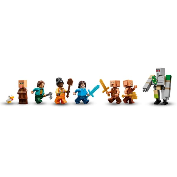 LEGO Minecraft - Hornanhenki-kuumailmapallon hyökkäys kylään