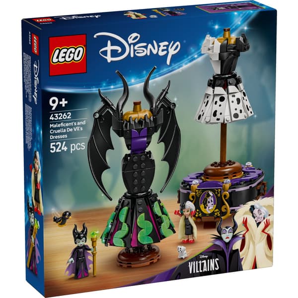 LEGO Disney - Maleficents och Cruella De Vils klänningar