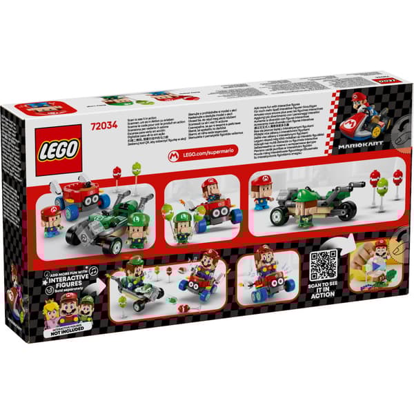 LEGO Super Mario - Mario Kart Baby Mario mot Baby Luigi