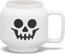 LEGO kaffekopp SKELETON, 255 ml, vit, i en keramiklåda, i form av LEGO minifigurhuvudet, - 1 st (40460817)