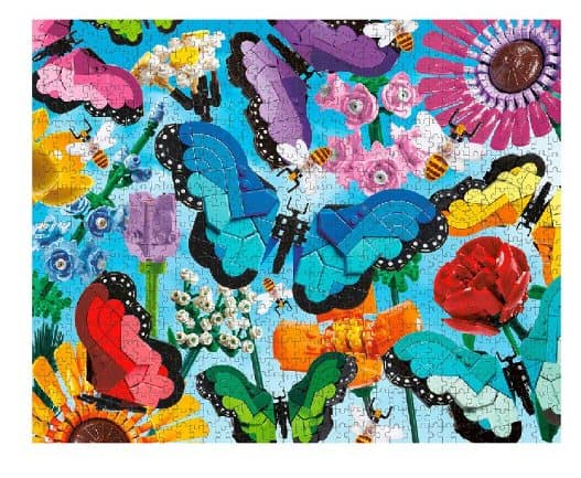 LEGO Fjärilar och blommor Pussel med 1000 bitar