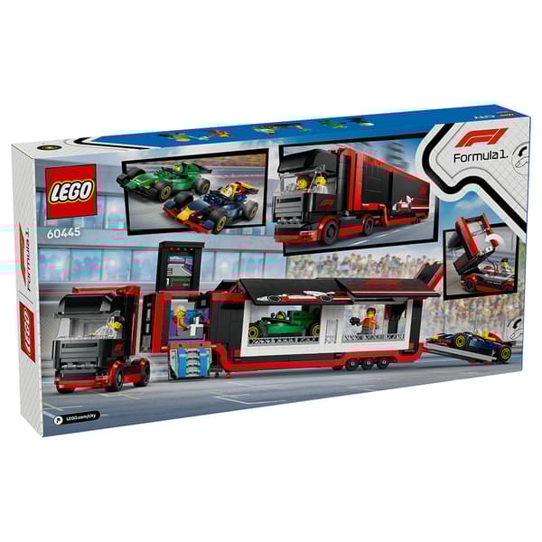 LEGO City - F1 lastbil med RB20 & AMR24 F1 bilar