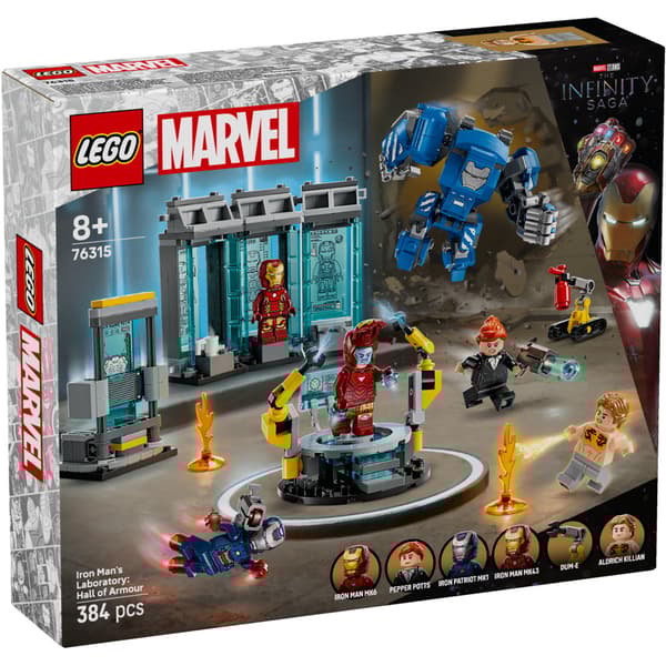 LEGO Marvel - Iron Mans labb: rustningarnas sal
