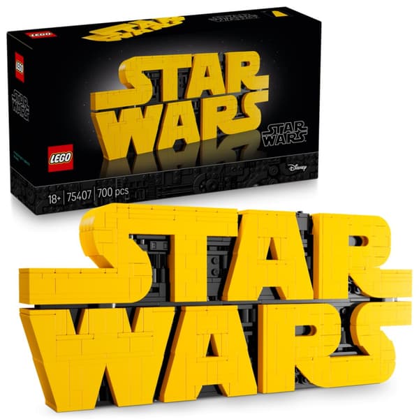 LEGO Star Wars Brick built Star Wars Logo 75407