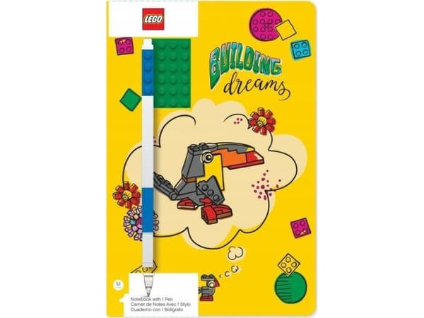 LEGO notesbog Building Dreams m gel pen