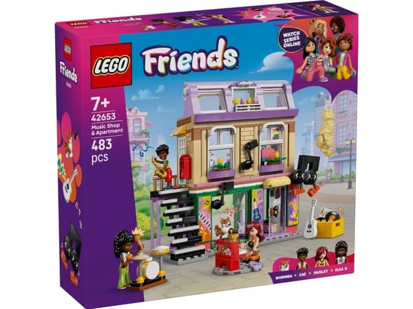 LEGO Friends 42653 Musikaffär & lägenhet