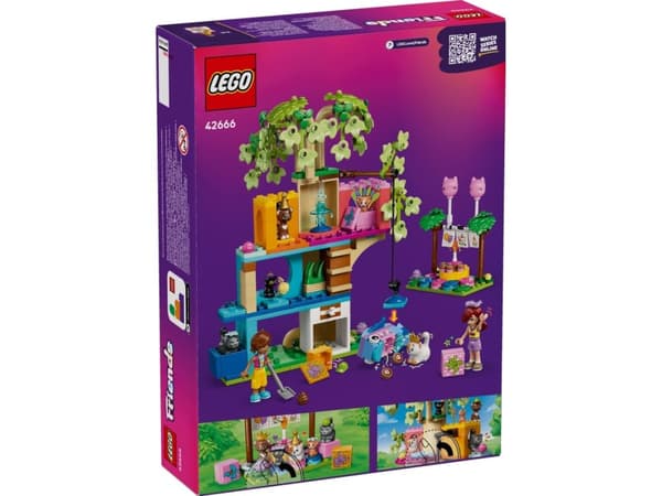 LEGO Friends 42666 Katt i bursdagsselskap og trehytte