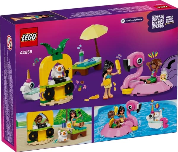 LEGO Friends 42658 Poolparty med enhörning och flamingo