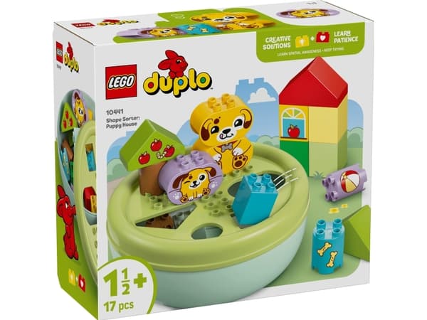LEGO DUPLO My First 10441 Opetellaan muotoja: Koiranpentujen talo