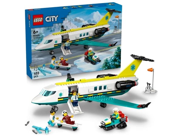 LEGO City 60465 Pelastuslaitoksen ambulanssilentokone