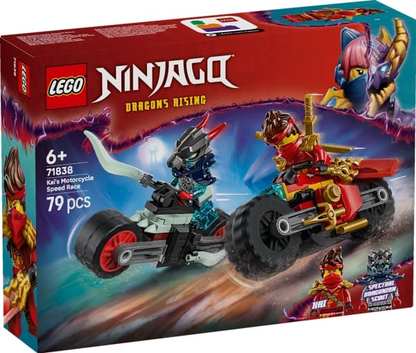 LEGO Ninjago 71838 Kain vauhdikas moottoripyöräkisa