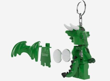 LEGO Nyckelring med lampa Grön Draktjej 4006036-KE224H
