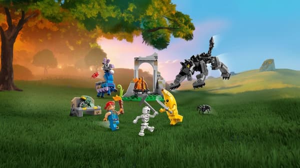 LEGO® Fortnite® Peely och Sparkplugs läger 77075