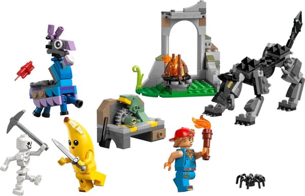 LEGO® Fortnite® Peely och Sparkplugs läger 77075