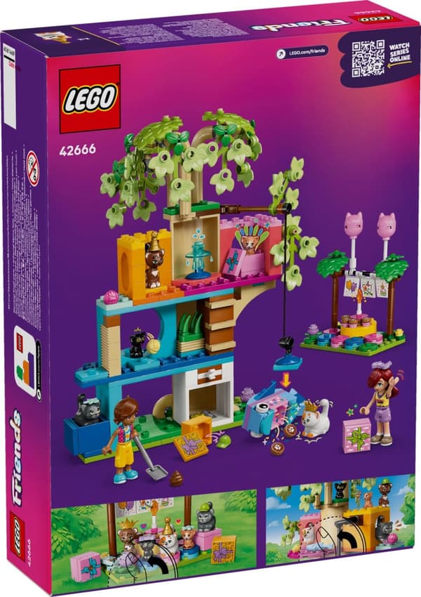 LEGO® Friends Kattkalas & trädkoja 42666