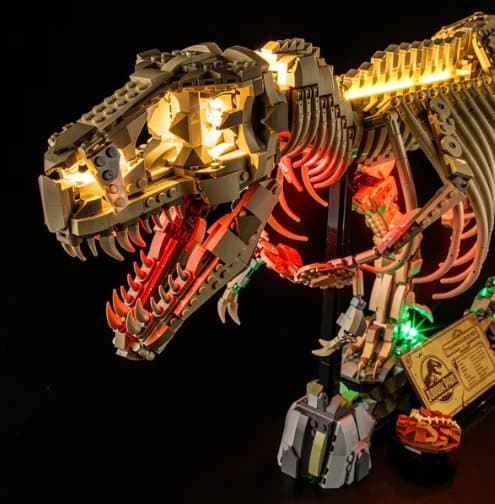 Belysning till Jurassic World Dinosauriefossiler Tyrannosaurus rex 76968 LGK736