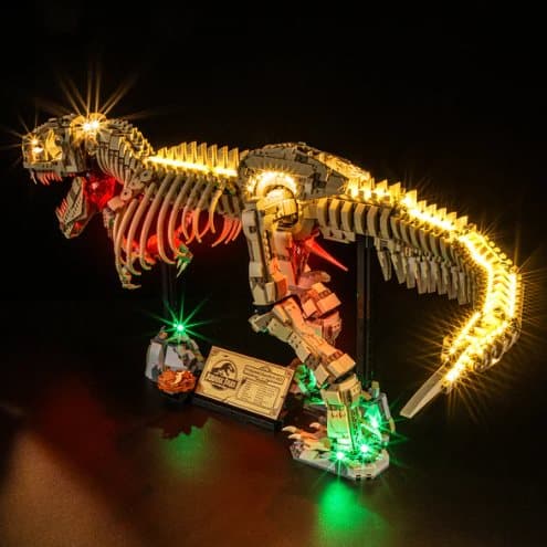 Belysning till Jurassic World Dinosauriefossiler Tyrannosaurus rex 76968 LGK736
